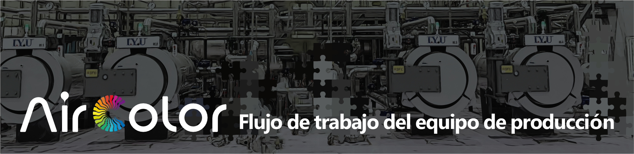 Flujo operativo de equipos de producción AirColor